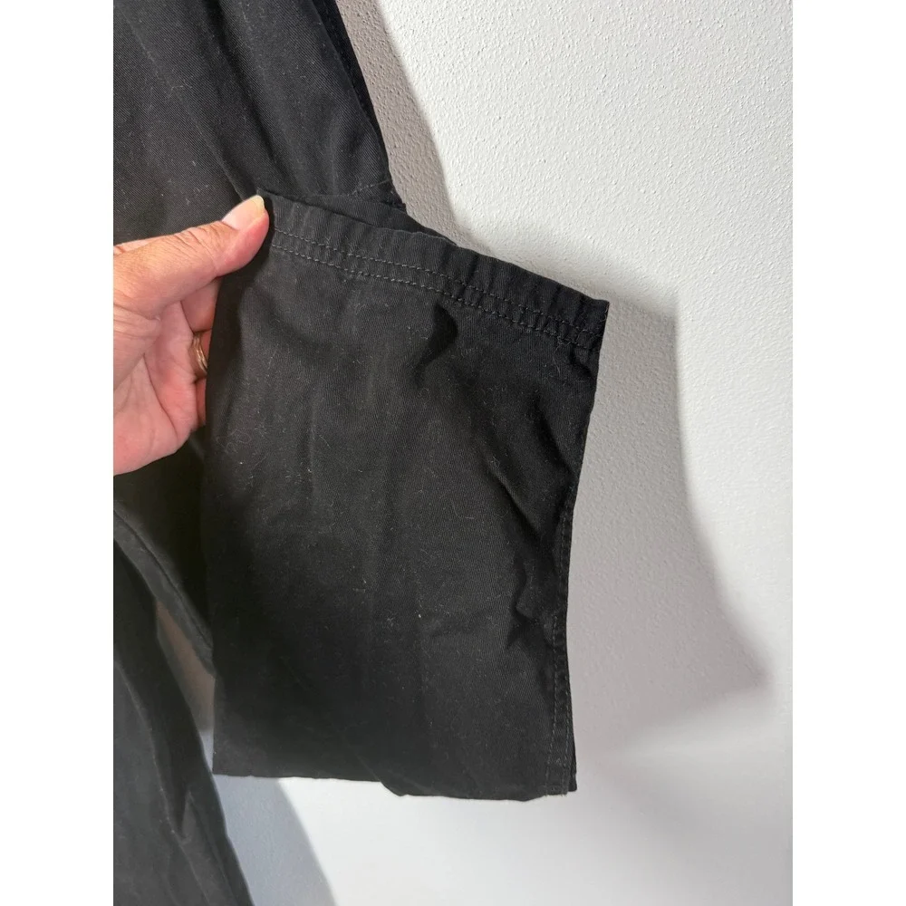 The Childrens Place Boys Cargo Pants 10 Slim Black Adjustable Waist Pockets